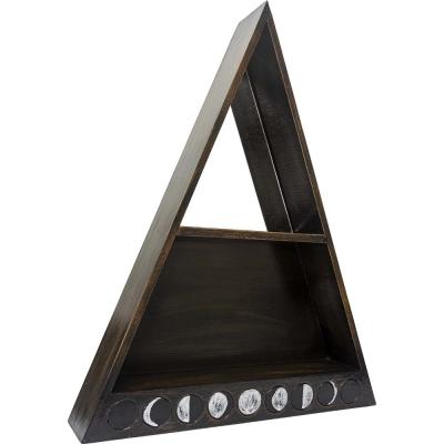 Moon Triangle Shelf with Mirror - Lighten Up Shop