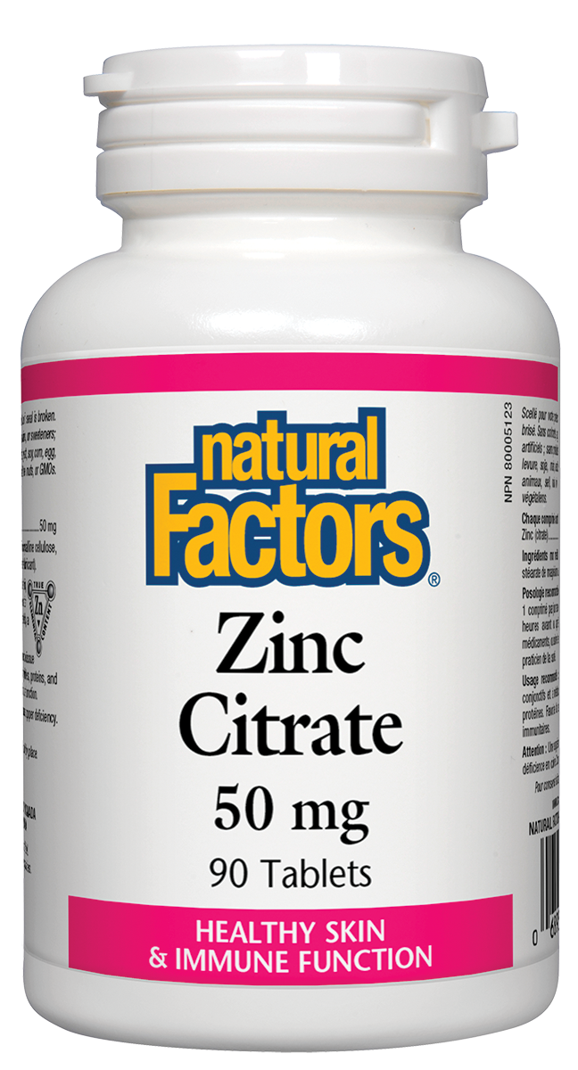 Zinc Citrate 50mg 90 tablets - Lighten Up Shop
