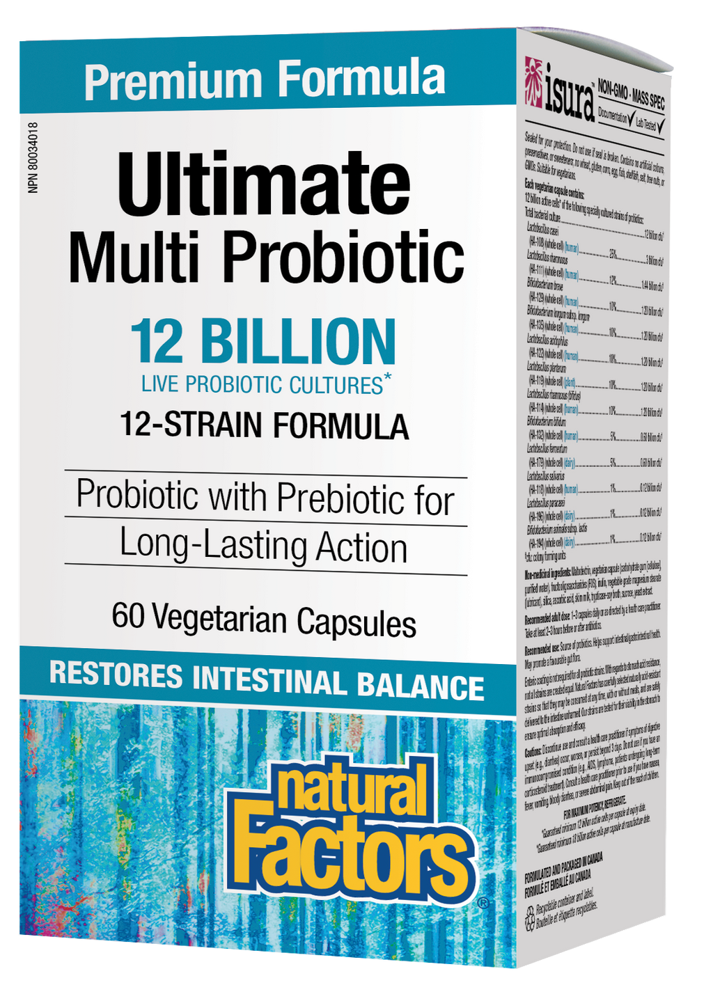 Ultimate Multi Probiotic 12 billion 60 capsules - Lighten Up Shop