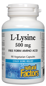 L-Lysine 500mg 90 capsules - Lighten Up Shop