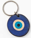 Evil Eye Wood Keychain - Lighten Up Shop