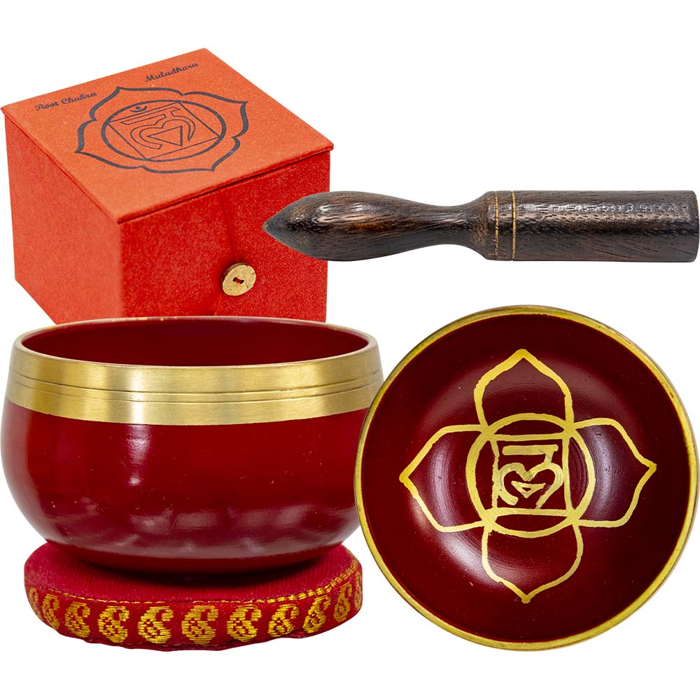 Singing Bowl Mini Root Chakra Red - Lighten Up Shop