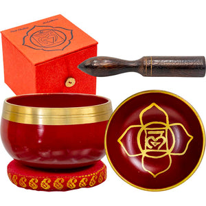 Singing Bowl Mini Root Chakra Red - Lighten Up Shop
