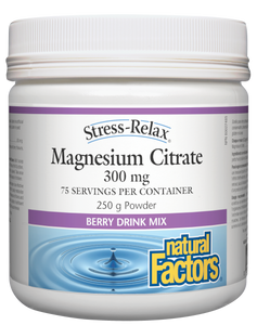 Magnesium Citrate 300mg 250g Powder Berry Drink - Lighten Up Shop