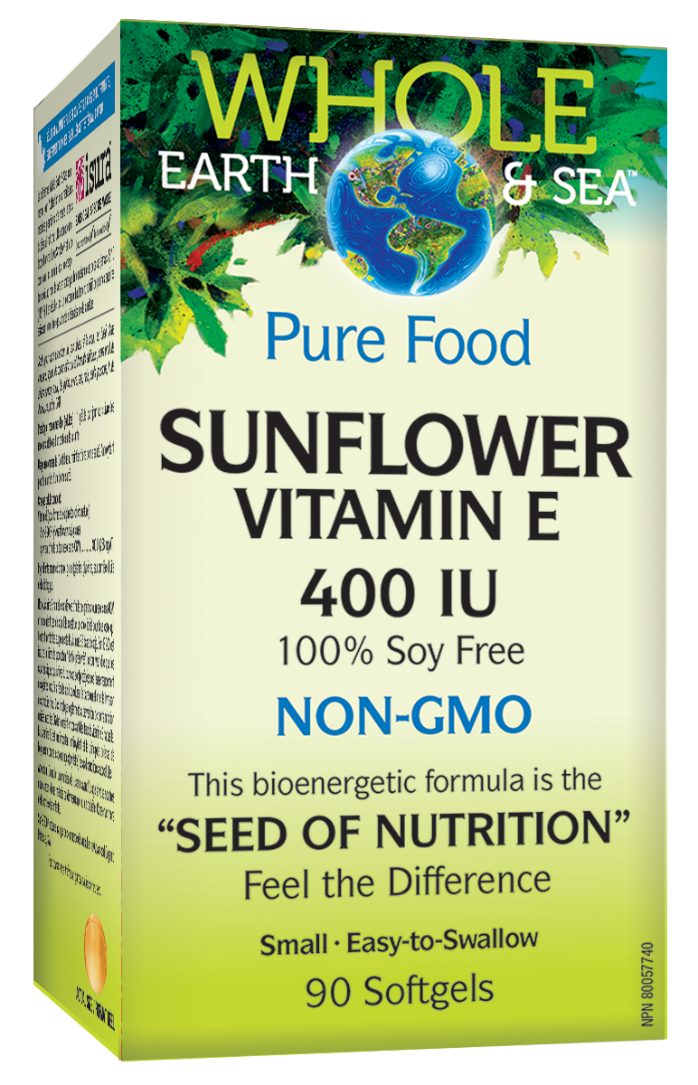 Sunflower Vitamin E 400IU 90 softgels - Lighten Up Shop