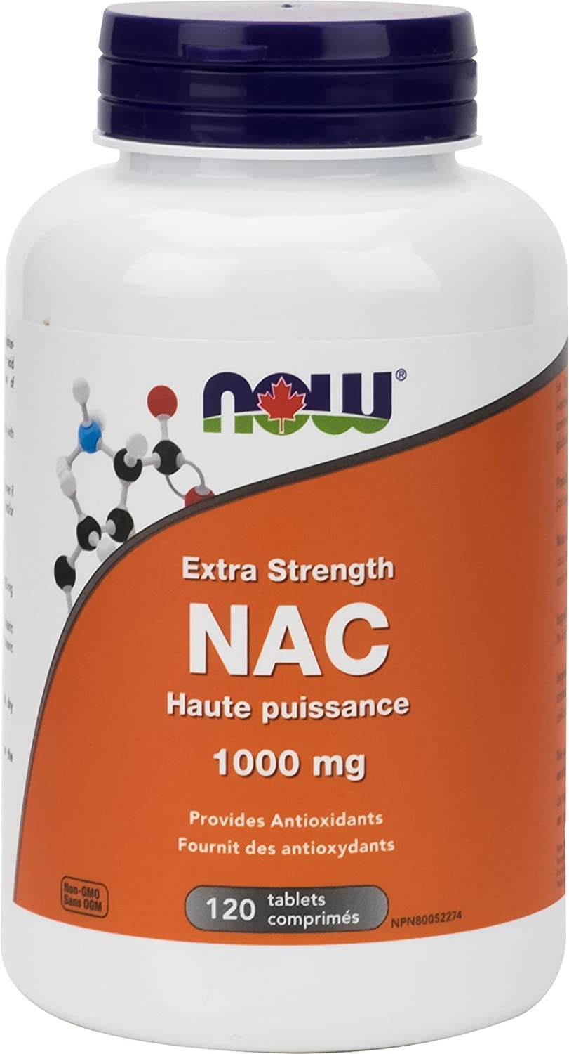 Extra Strength NAC 1000mg 120 tablets (N-Acetyl-L-Cysteine) - Lighten Up Shop