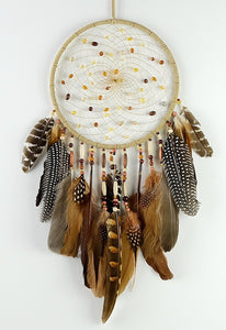 7" Spirit Feather Dreamcatcher Brown - Lighten Up Shop