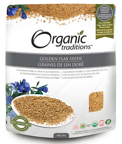 Organic Traditions Golden Flax Seeds 454g - Lighten Up Shop