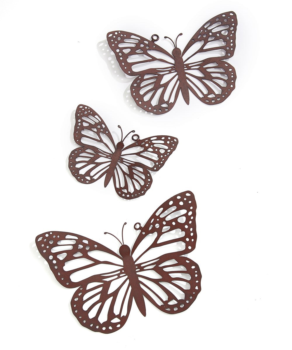 Butterfly Wall Decor (Set of 3) - Lighten Up Shop