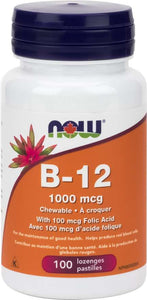 B-12 1000mcg Chewable 100 lozenges - Lighten Up Shop