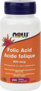 Folic Acid 800mcg 250 tablets - Lighten Up Shop