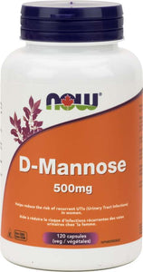 D-Mannose 500mg 120 Capsules - Lighten Up Shop