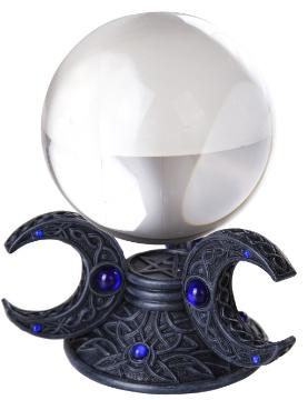 Triple Moon Crystal Gazing Ball - Lighten Up Shop