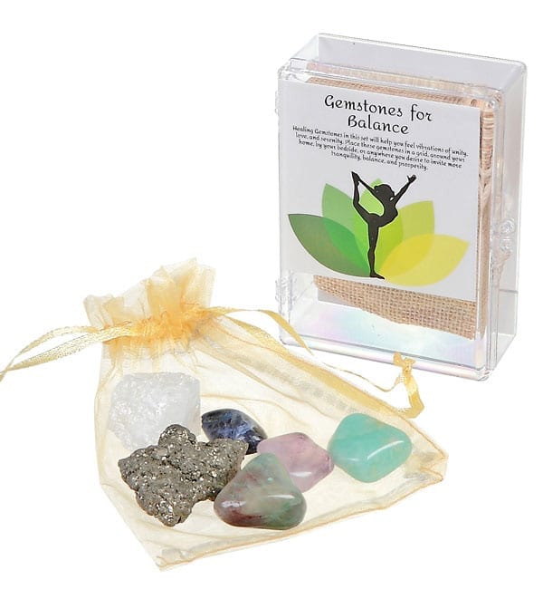 Meditation Stone Kit Gemstone for Balance - Lighten Up Shop