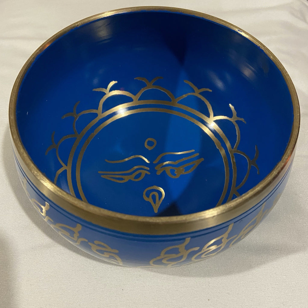 Blue Buddha Eyes Tibetan Singing Bowl - Lighten Up Shop