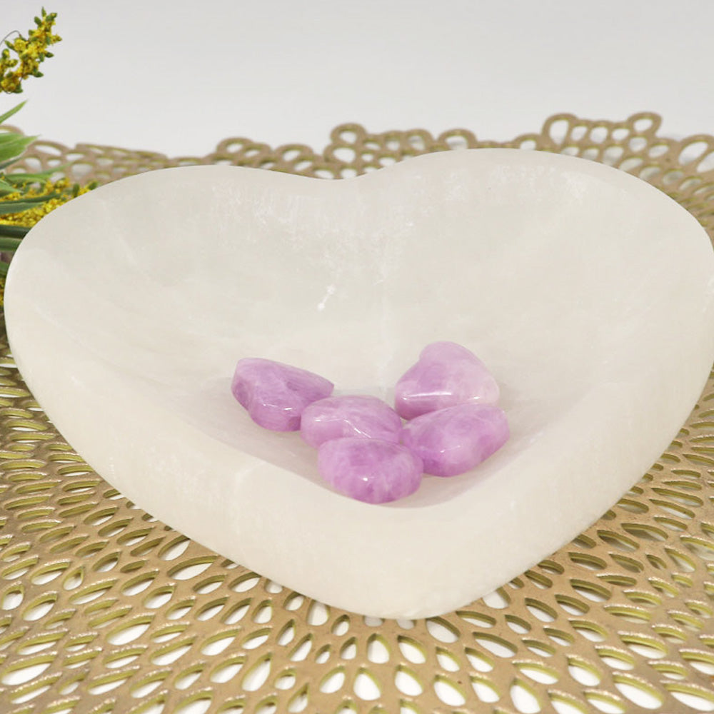 Selenite Heart Bowl $30 - Lighten Up Shop