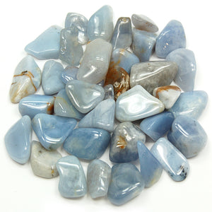 Blue Chalcedony Loose Tumbled - Lighten Up Shop