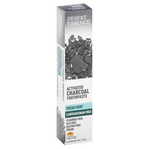 Activated Charcoal Toothpaste Fresh Mint 176g - Lighten Up Shop