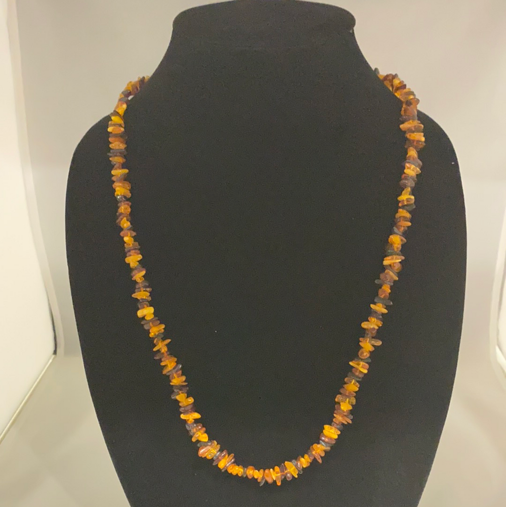 Amber Bead Necklace With Clasp - Lighten Up Shop