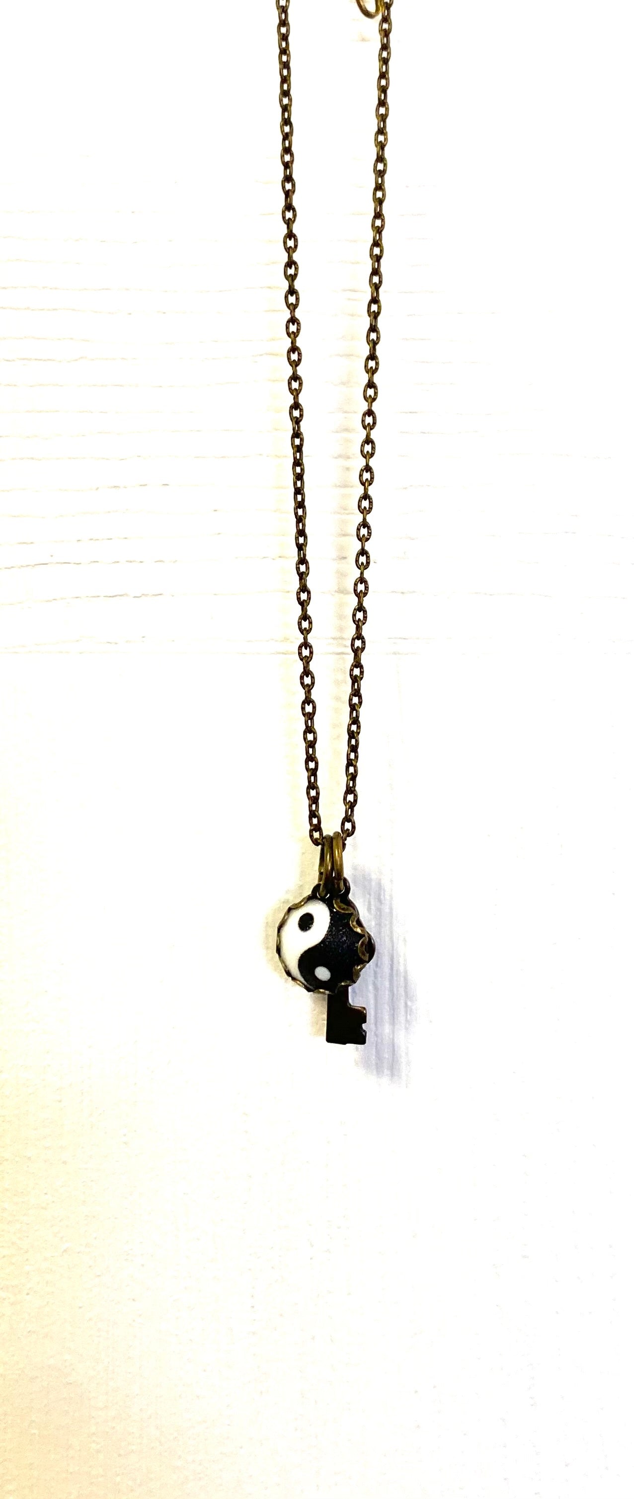 Yin Yang Charm Necklace(9”) - Lighten Up Shop