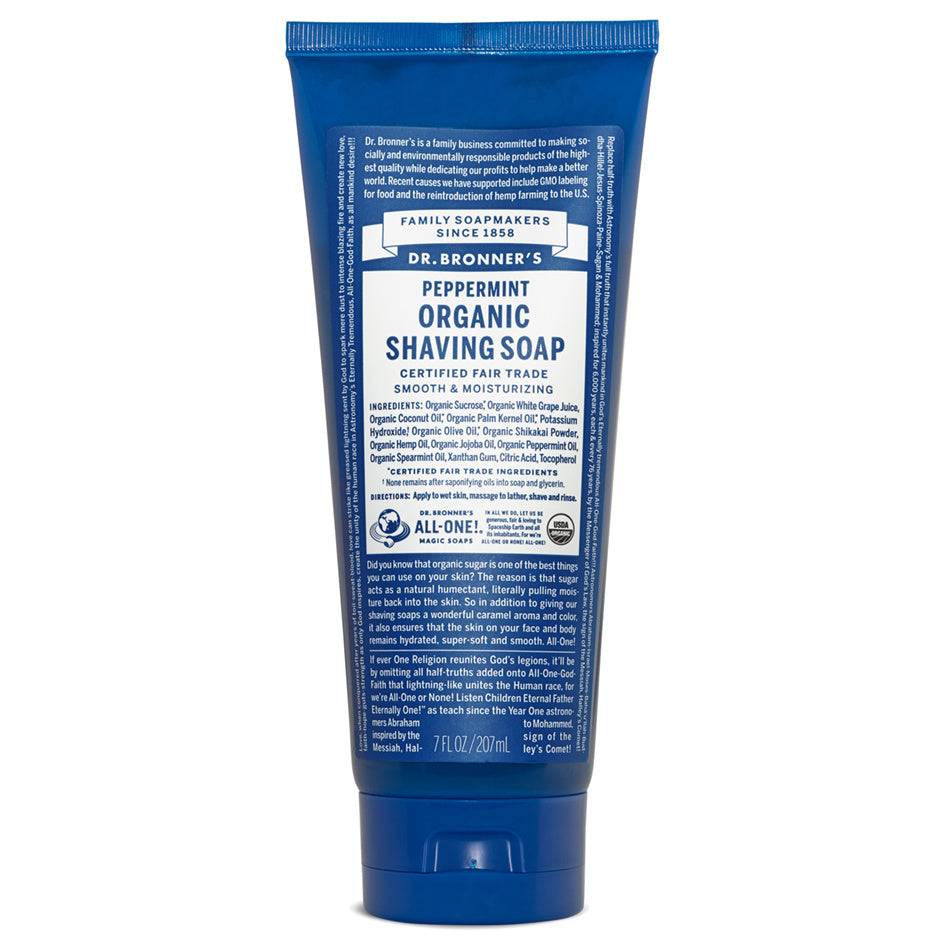 Organic Shaving Soap - Peppermint - Lighten Up Shop