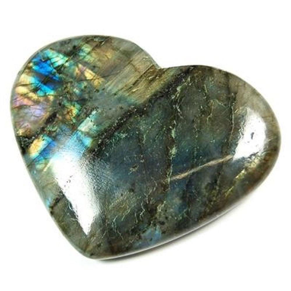 Labradorite Heart 1.25” - 1.5” - Lighten Up Shop
