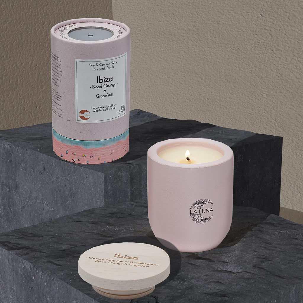 La Luna Candle Ibiza - Blood Orange & Grapefruit - Lighten Up Shop