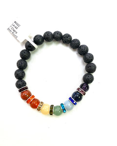Chakra Lava Bracelet - Lighten Up Shop