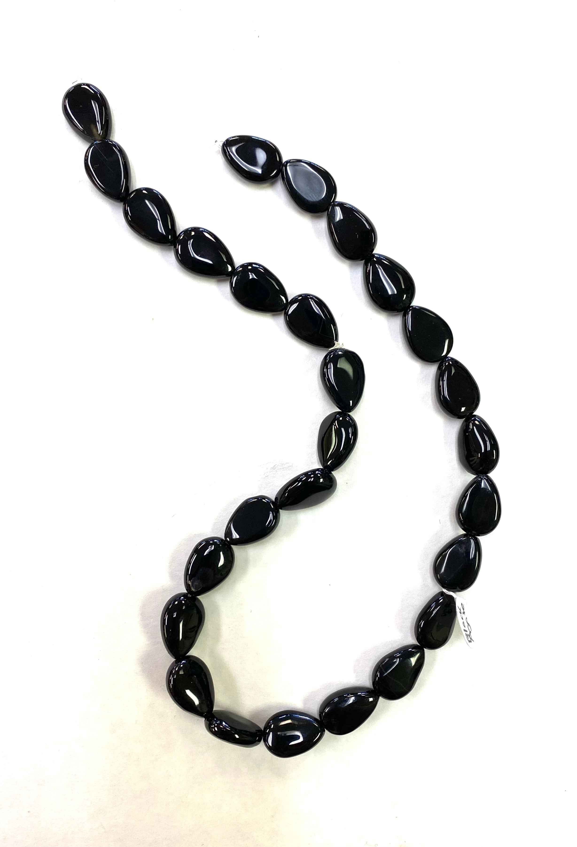 Black Agate Bead Strand - Lighten Up Shop