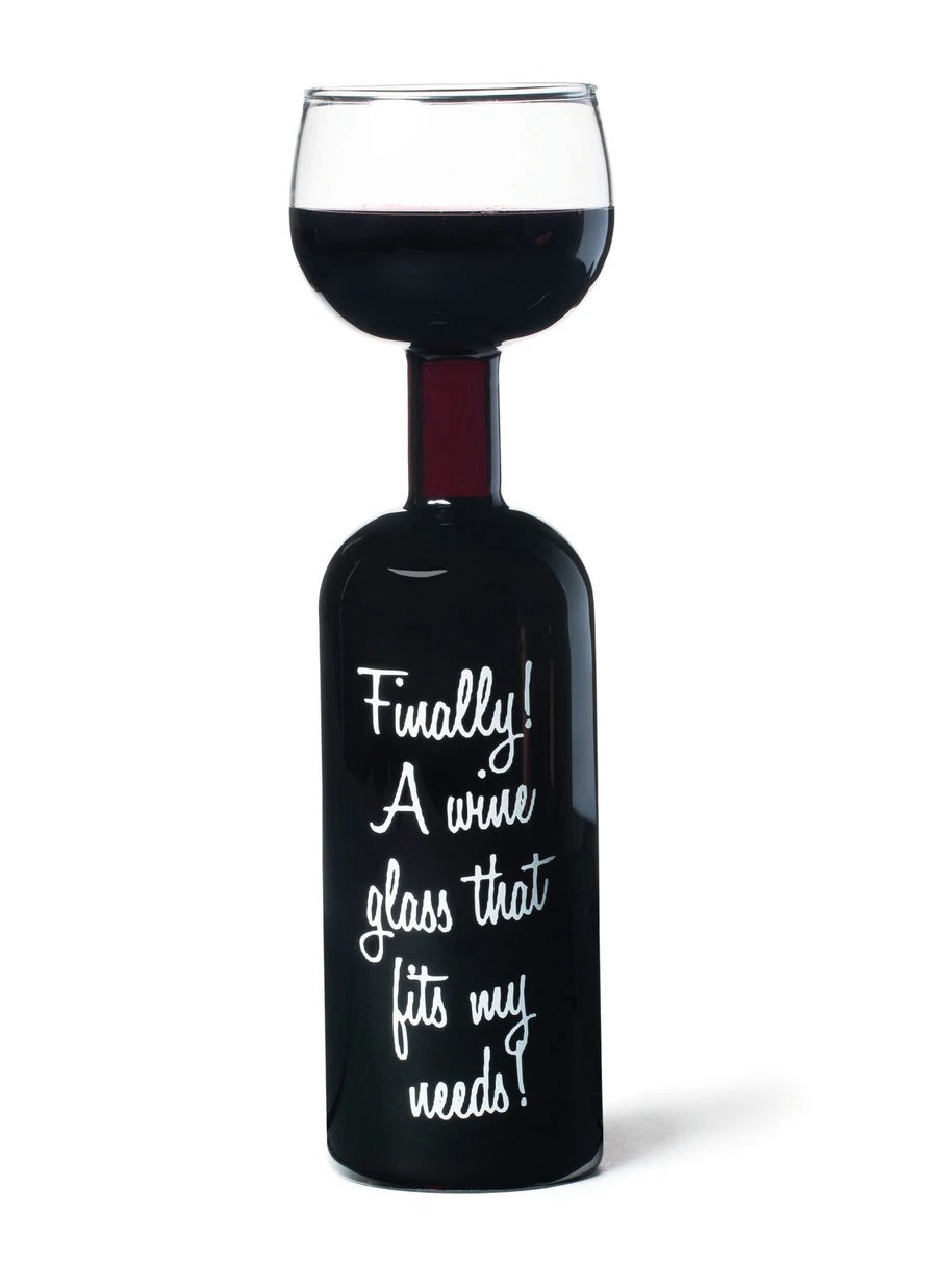 Wine Bottle Glass - Lighten Up Shop