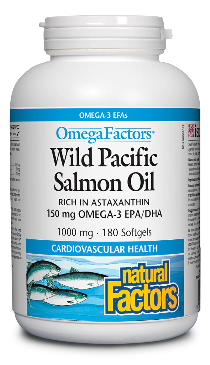 Wild Pacific Salmon Oil 180 softgels - Lighten Up Shop