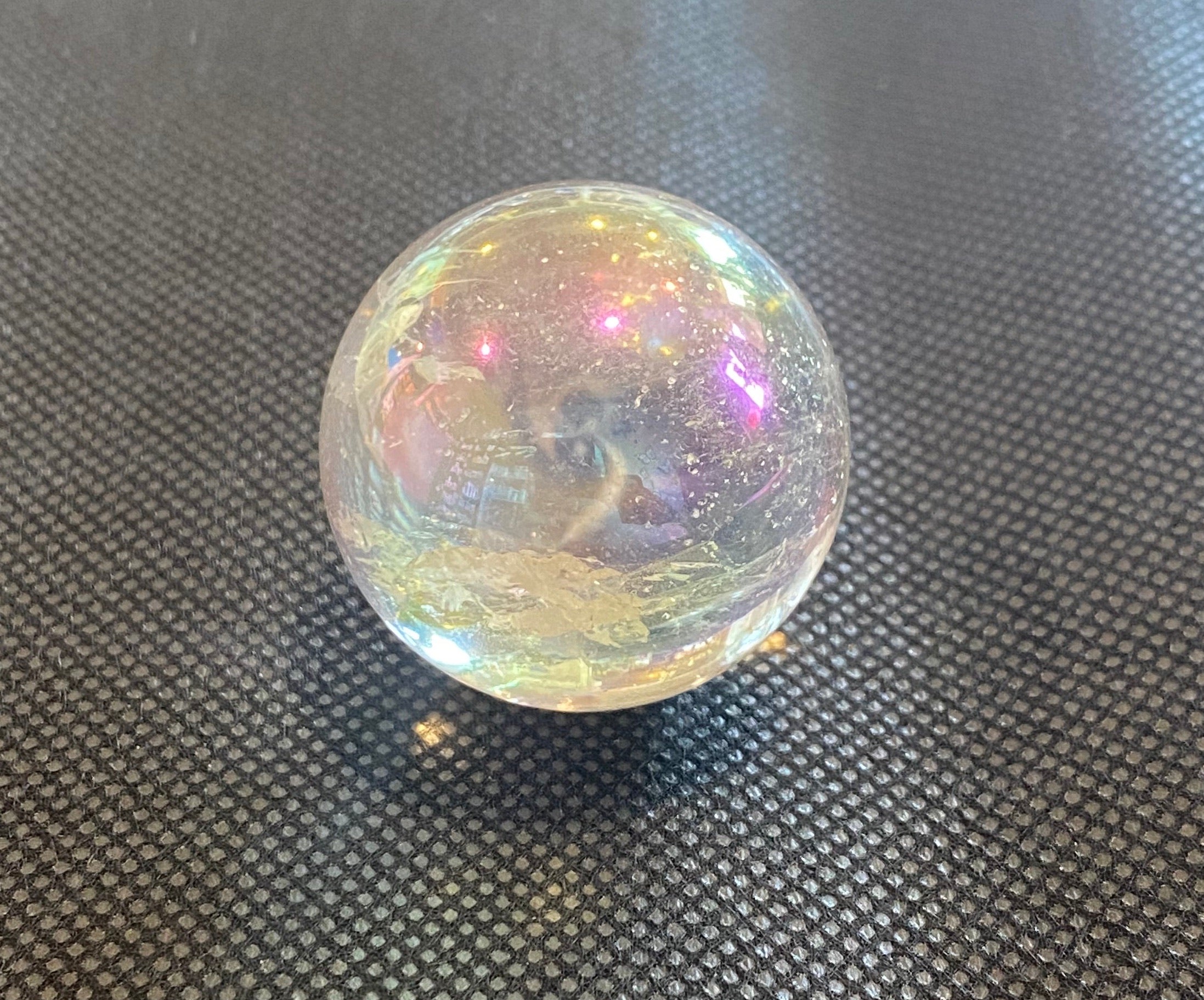 Angel Aura Clear Quartz Sphere - Lighten Up Shop