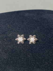 Cubic Zirconia Snowflake Earrings - Lighten Up Shop