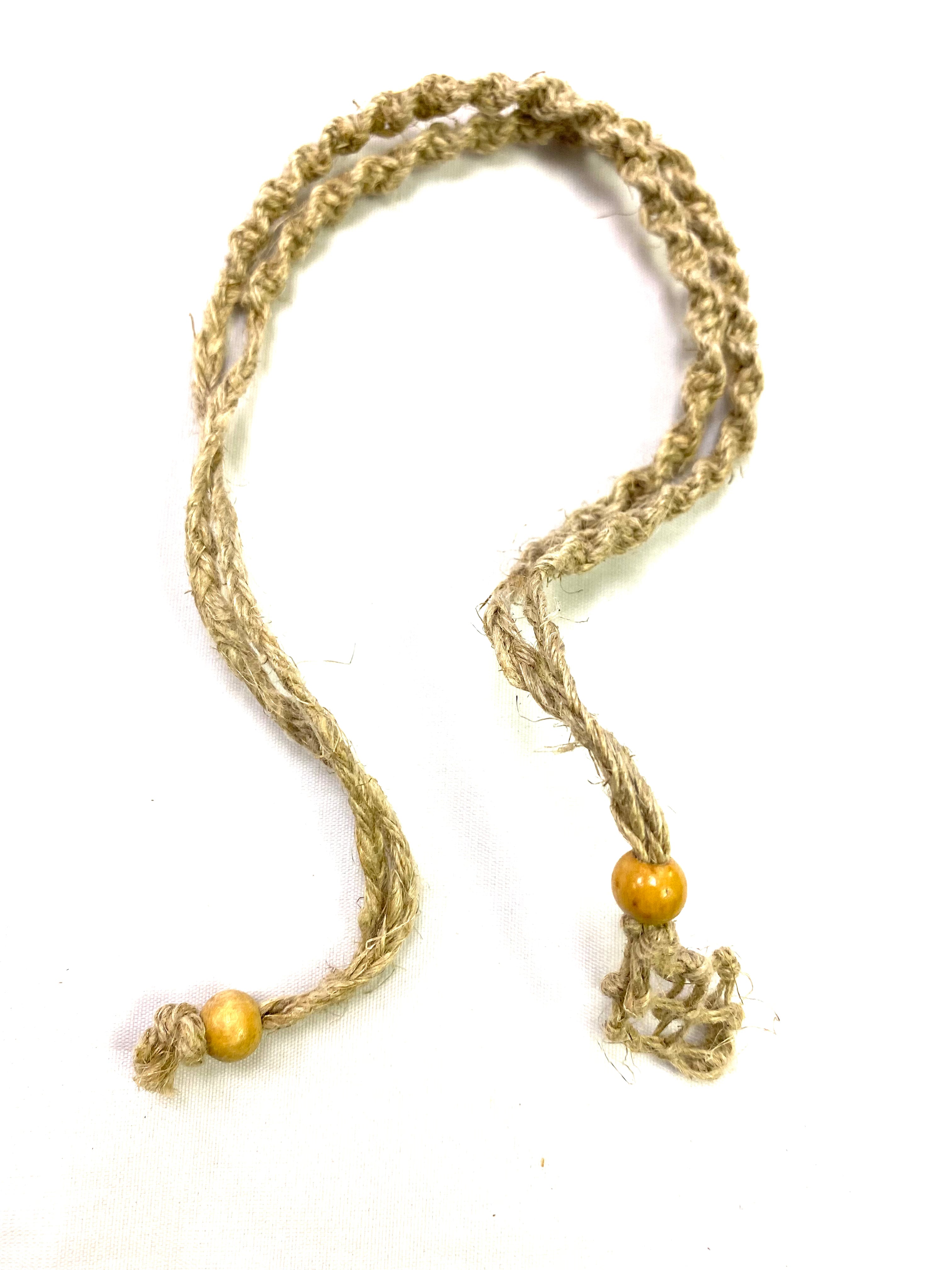 Macrame Gem Pouch Necklace - Lighten Up Shop