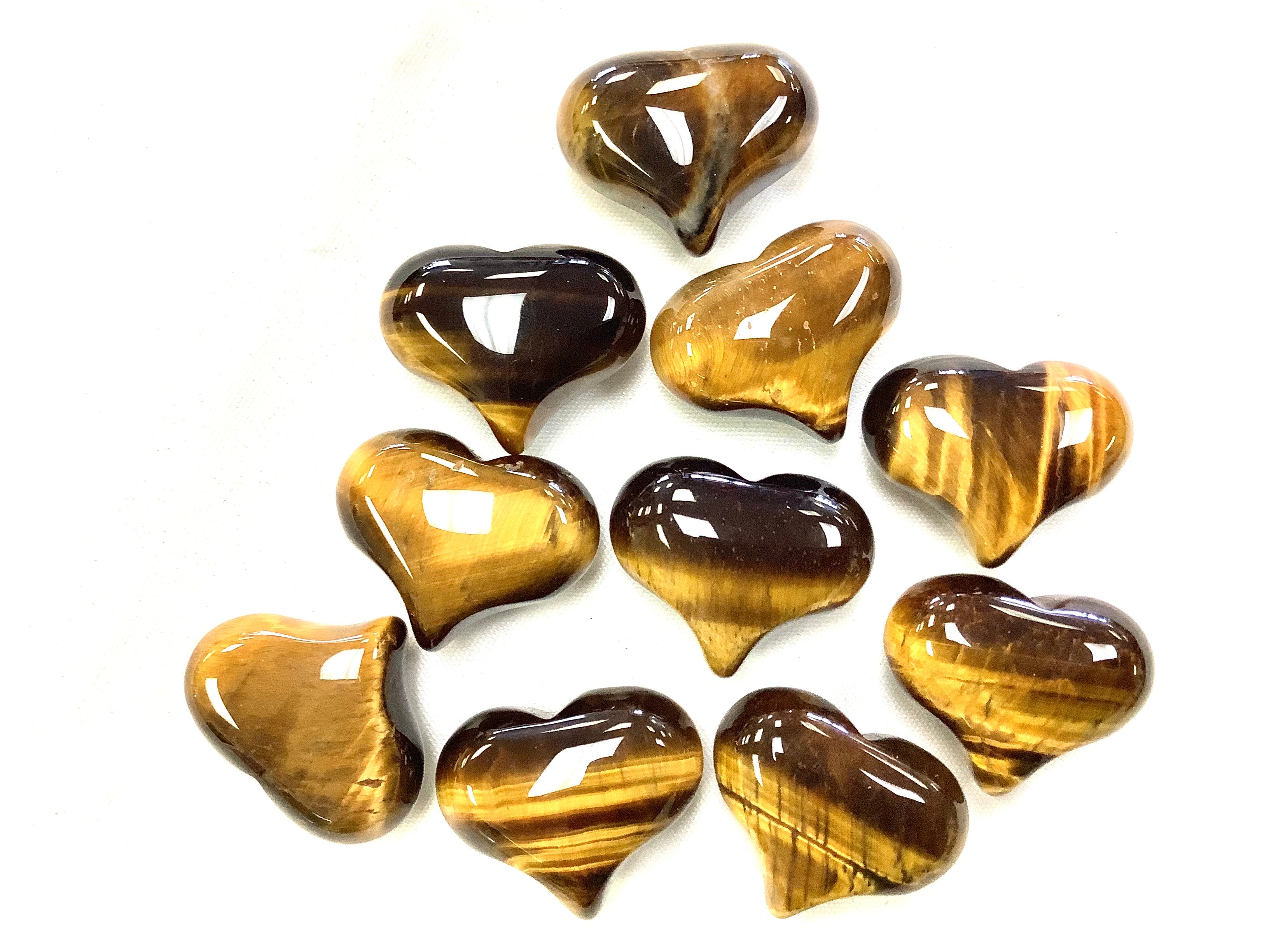 Tigers eye shop heart shaped stone