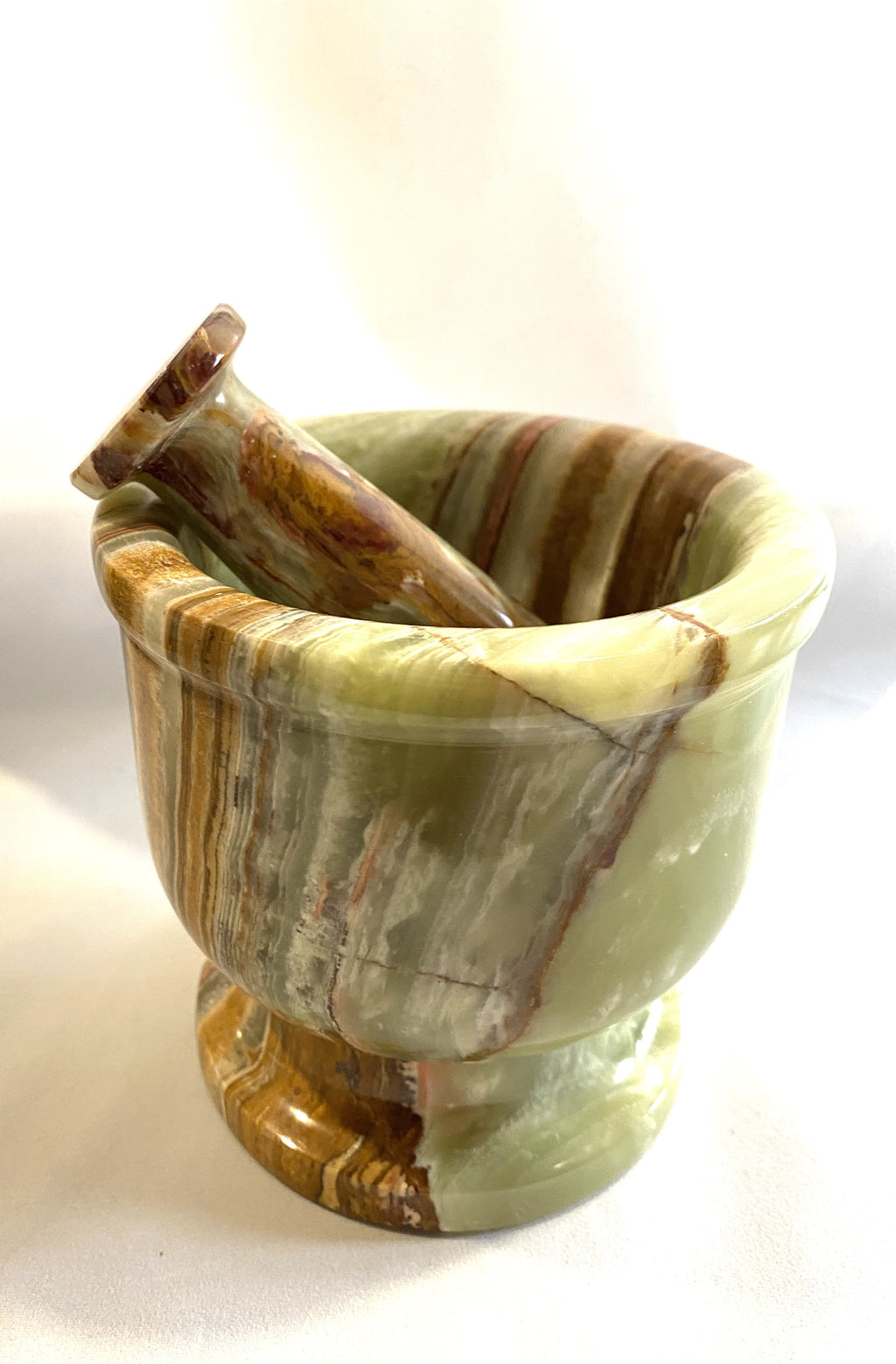 Mortar and Pestle - X-Large Green Onyx - Lighten Up Shop