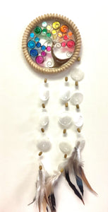 Tree of Life(wire) Chakra Shell Dreamcatcher - Lighten Up Shop