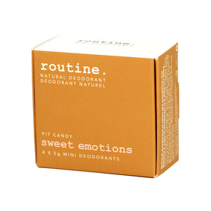 Routine Deodorant - Sweet Emotions (4 x 5g mini) - Lighten Up Shop