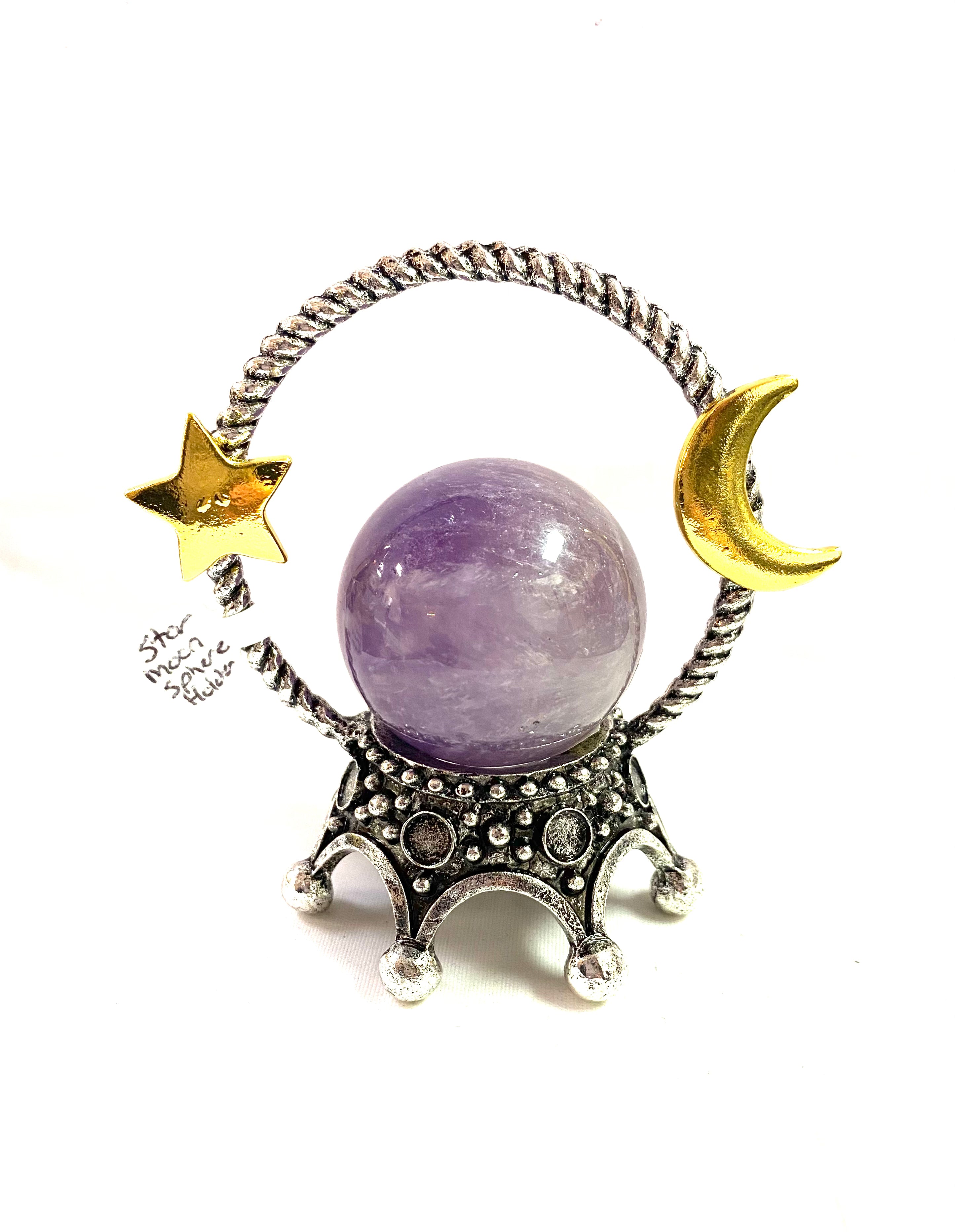 Star and Moon Sphere Stand Holder - Lighten Up Shop