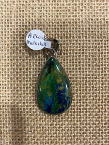 Azurite Malachite Pendant - Lighten Up Shop