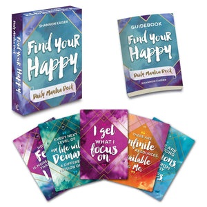 Find Your Happy Daily Mantra Deck - Lighten Up Shop