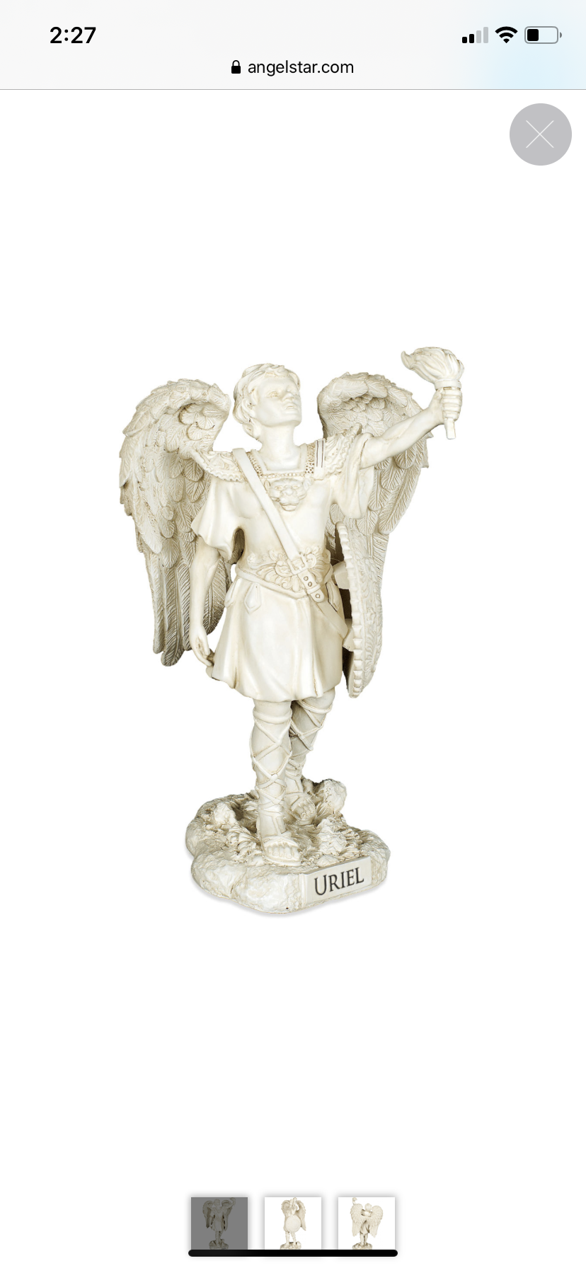 Archangel Uriel Statue 3” - Lighten Up Shop
