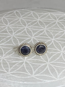Stud Earrings Small Blue - Lighten Up Shop