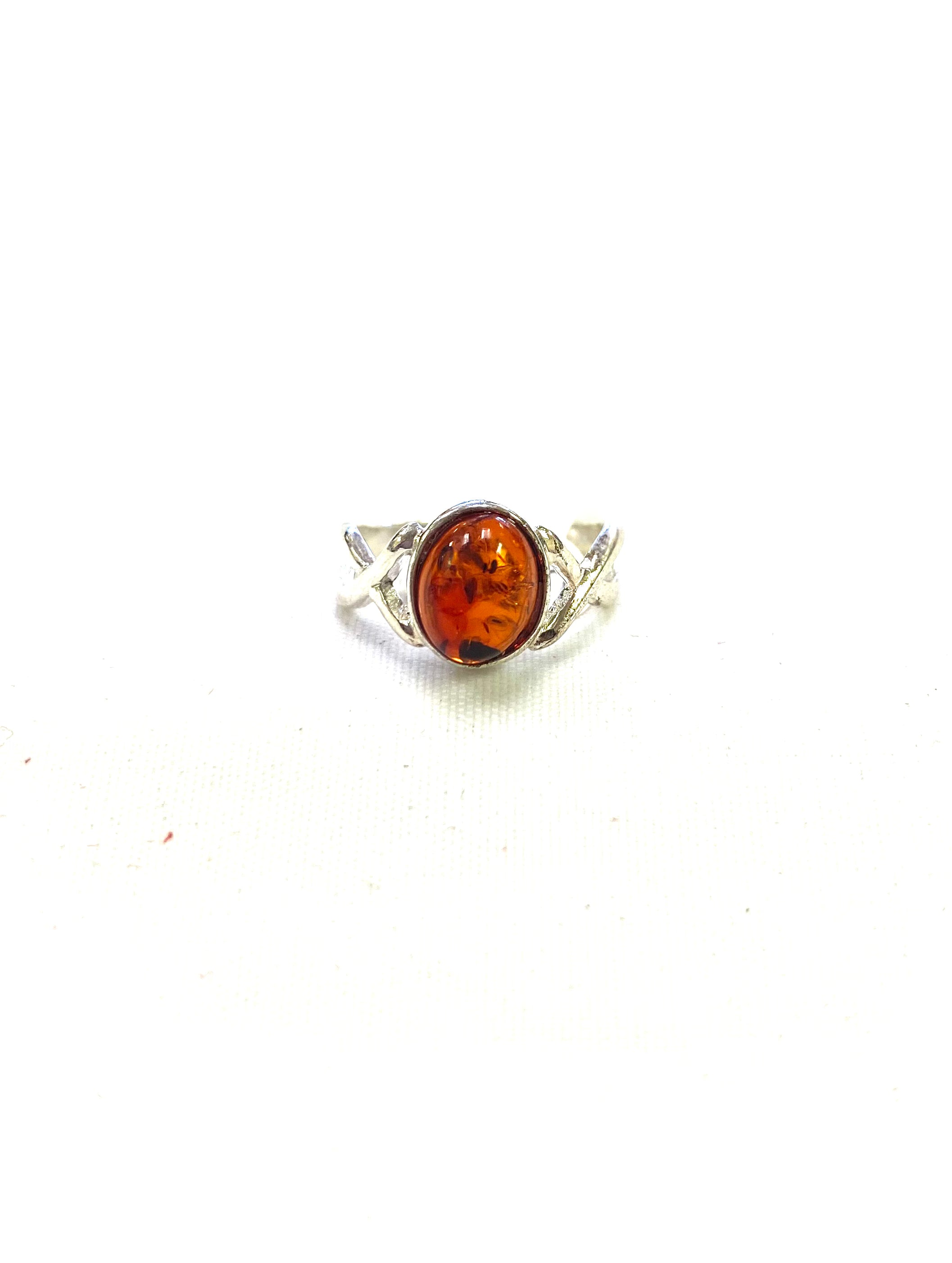 Amber Ring Medium Oval (35) - Lighten Up Shop