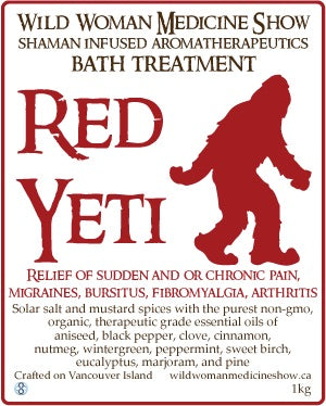 Red Yeti Bath Treatment (1kg) Wild Woman Medicine Show - Lighten Up Shop