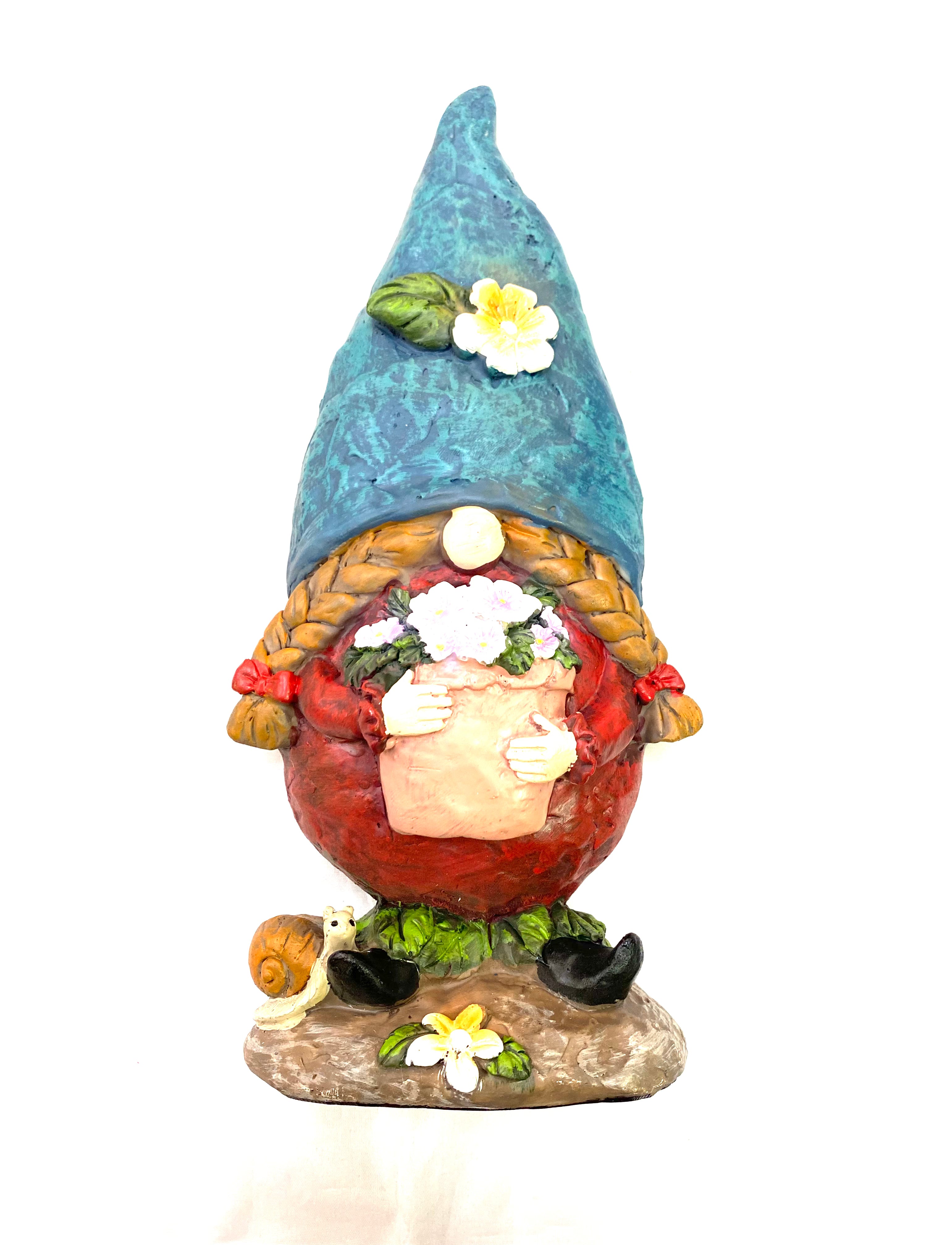 Gnome Statue (Flat Back) - Female - Lighten Up Shop