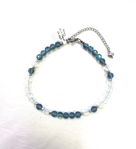 Grey Fire Bead Anklet - Lighten Up Shop