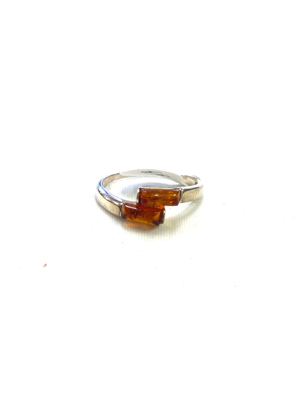 Amber Ring Double Rectangle (30) - Lighten Up Shop