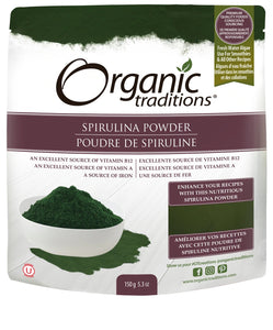 Organic Traditions Spirulina Powder 150g - Lighten Up Shop