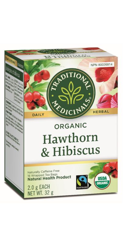 Traditional Medicinals Hawthorn & Hibiscus Tea - Lighten Up Shop